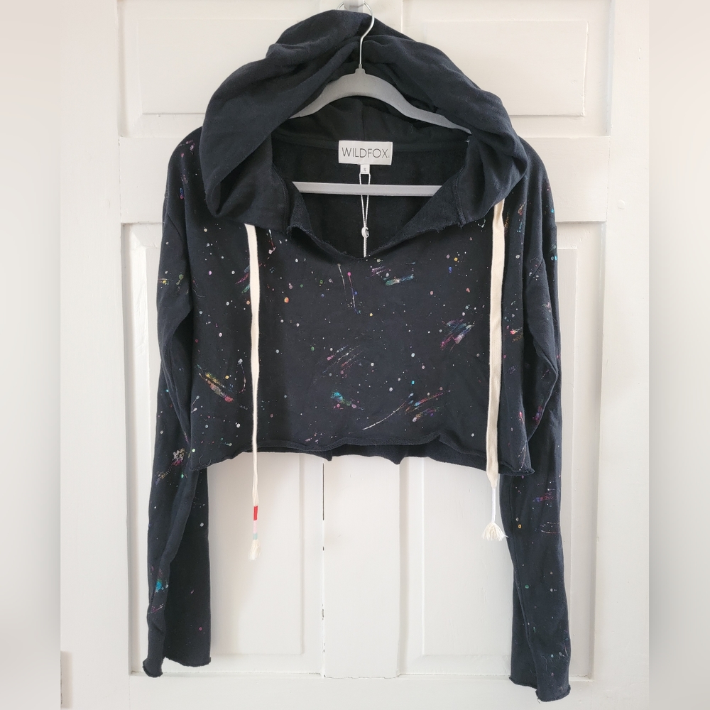 Wildfox Foil Splatter Hoodie